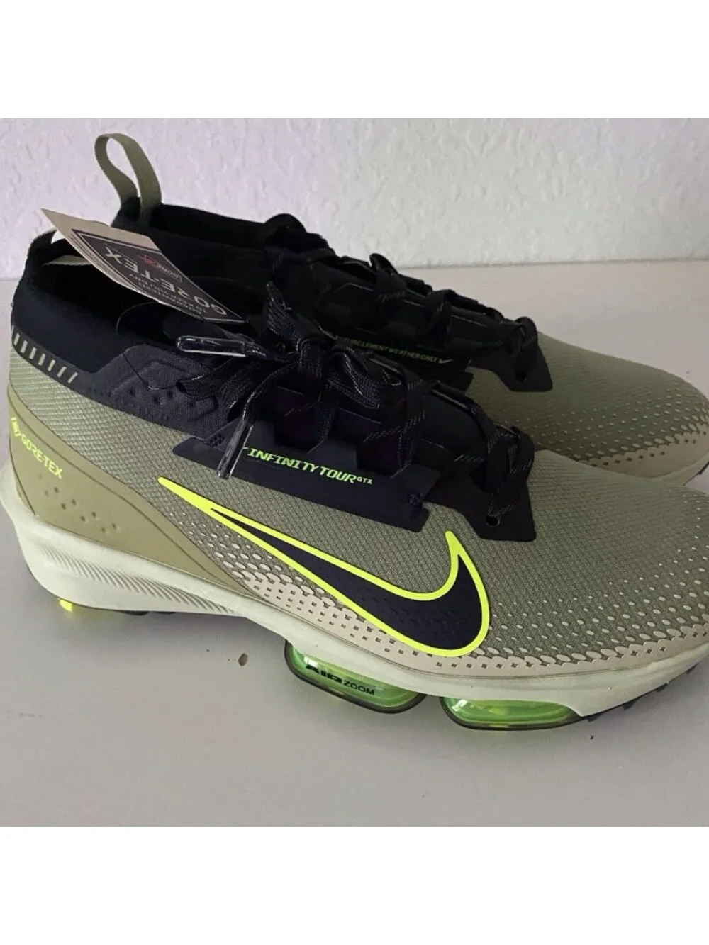 Nike Air Zoom Infinity Tour 2 Gore-Tex Olive Golf Shoes FV4897-300 Men’s Sz 11